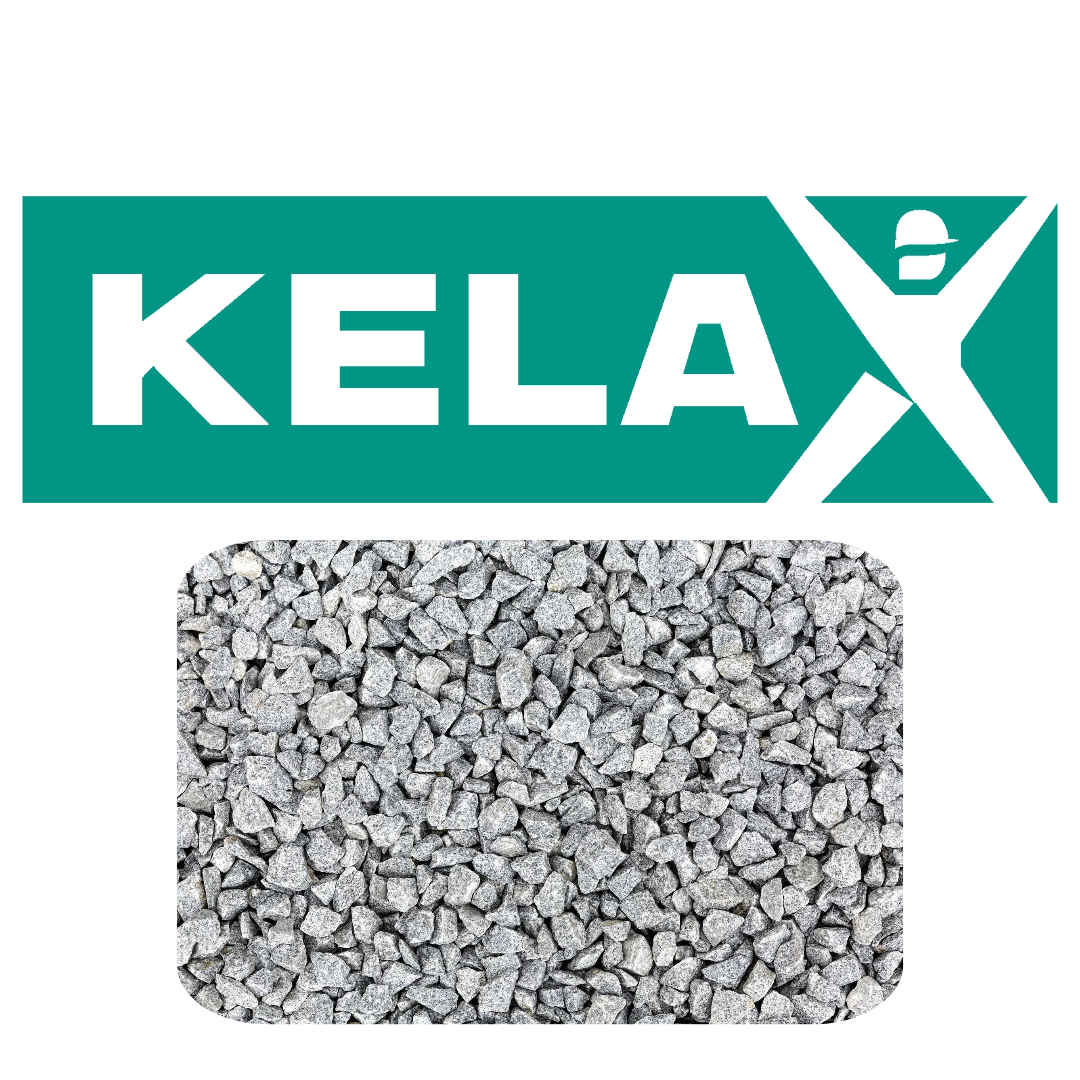 KELAX Granitskærver 2-5mm Grå 25KG 25 kg