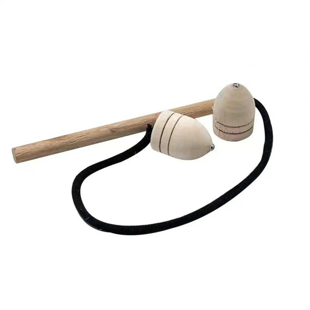 1 Set Fingertip Gyro Toy Spinning Top Rotating Cone Shape Whipping Wooden Nostalgia Chinese Traditional Toy Kids Toys