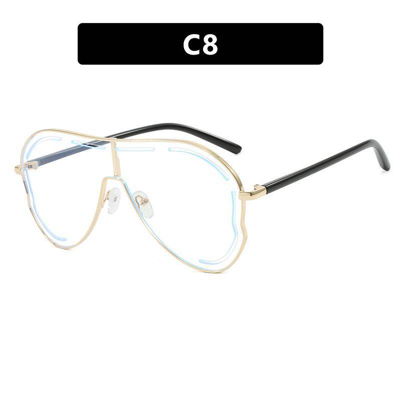 Vintage Oversized Pilot Sunglasses Women Luxury Designer Big Frame Gradient UV400 Stylish Goggles Shades