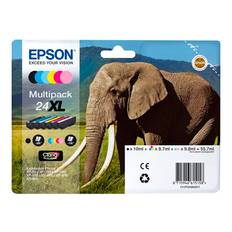 Epson 24XL Multipack Sort Gul Cyan Magenta Lys magenta Lys cyan