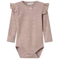 Name It Body l/æ - Uld - NbfWyla - Shadow Gray - Name It - 1 år (80) - Body L/Æ