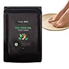 Foot Soak - Närande Tea Tree Soak - 7,1 oz fotsalt Djupt rent kroppsavlopp Fotvård Badsalt Havssalt Tea Tree Oliv naturliga extrakt för SPA Jildouf