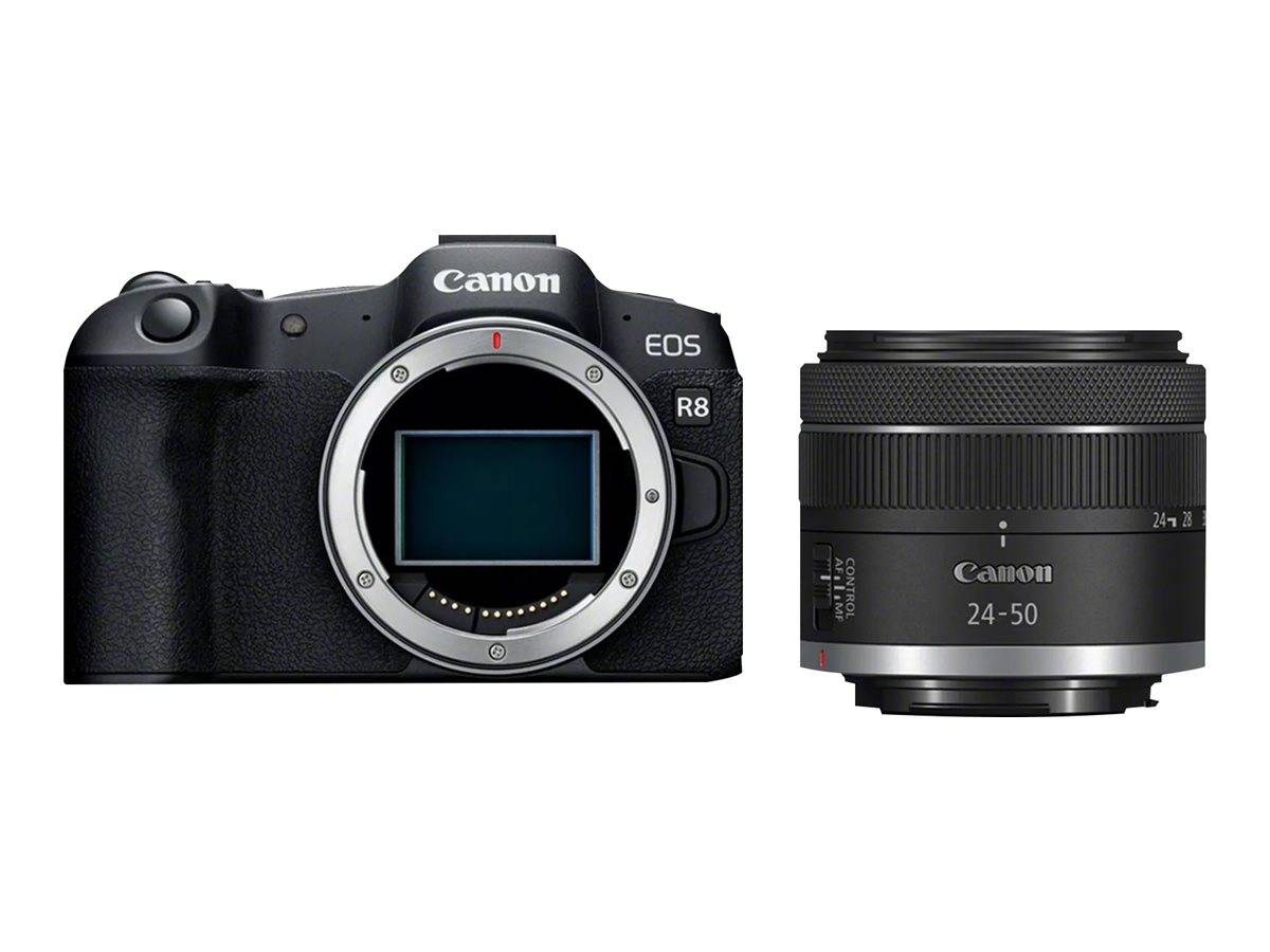Canon EOS R8 Body + RF 24-50mm F4.5-6.3 IS STM --> I externt lager, forväntat leveransdatum hos dig 30-06-2026
