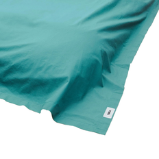 Tekla - Percale flat sheet 180x260cm vintage green - Lakan - Grön