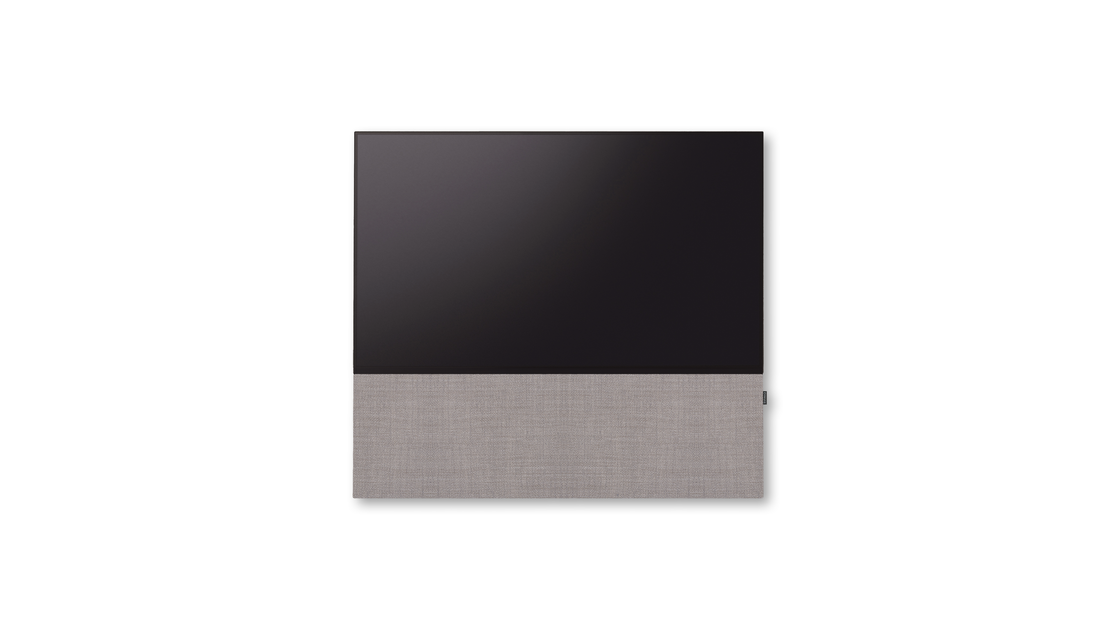 Canvas Soundbar med Kvadrat Højttaler stof "Organic green" - 75".