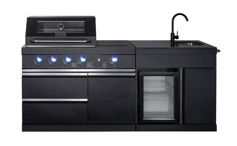 Pure - Fritstående udekøkken - Compact (Sort) - Myoutdoorkitchen