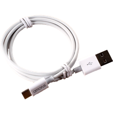 USB-A til USB-C Kabel 1m Hvid