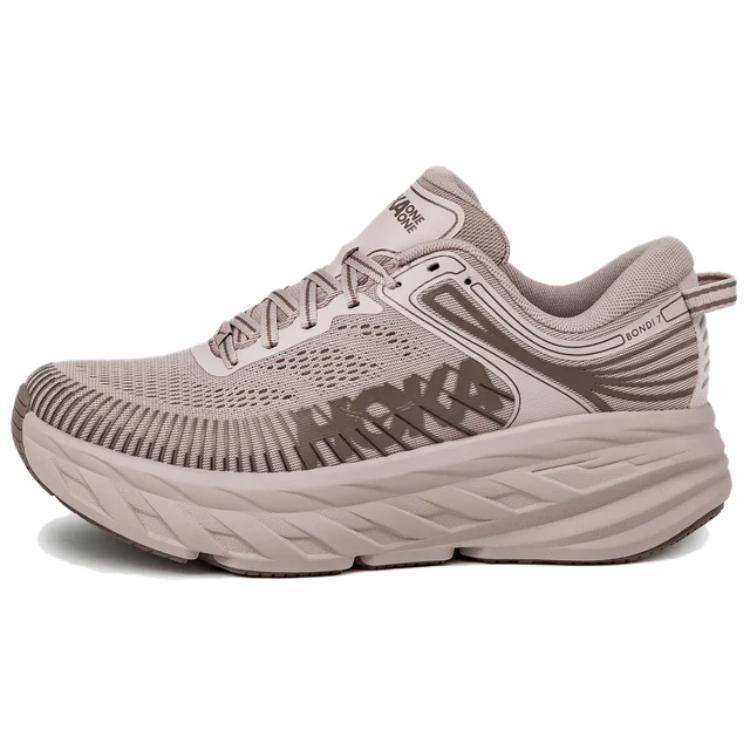 HOKA ONE ONE Bondi 7 Andningsbara Löparskor Dam Ljusbrun 1110519-DRDT cm gray