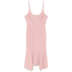 Dsquared2, Kjole, Dame, Lyserød, XS, Flamingo Pink Kjole med Flæsekanter
