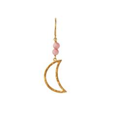 Stine A - Bella Moon Earring With Coral 1 stk.