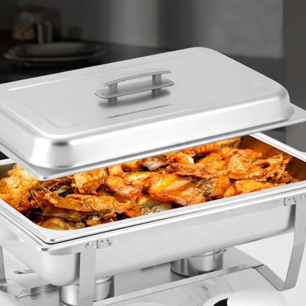 Hot Pot Fuel Rack, Stainless Steel Match Core Fuel Rack, Canned Warming Box Rack with Safetys Cover,for BBQ, Partys