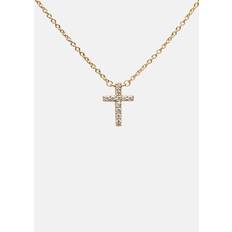 Skultuna Pavé Series - Gold Vermeil - Cross Necklace