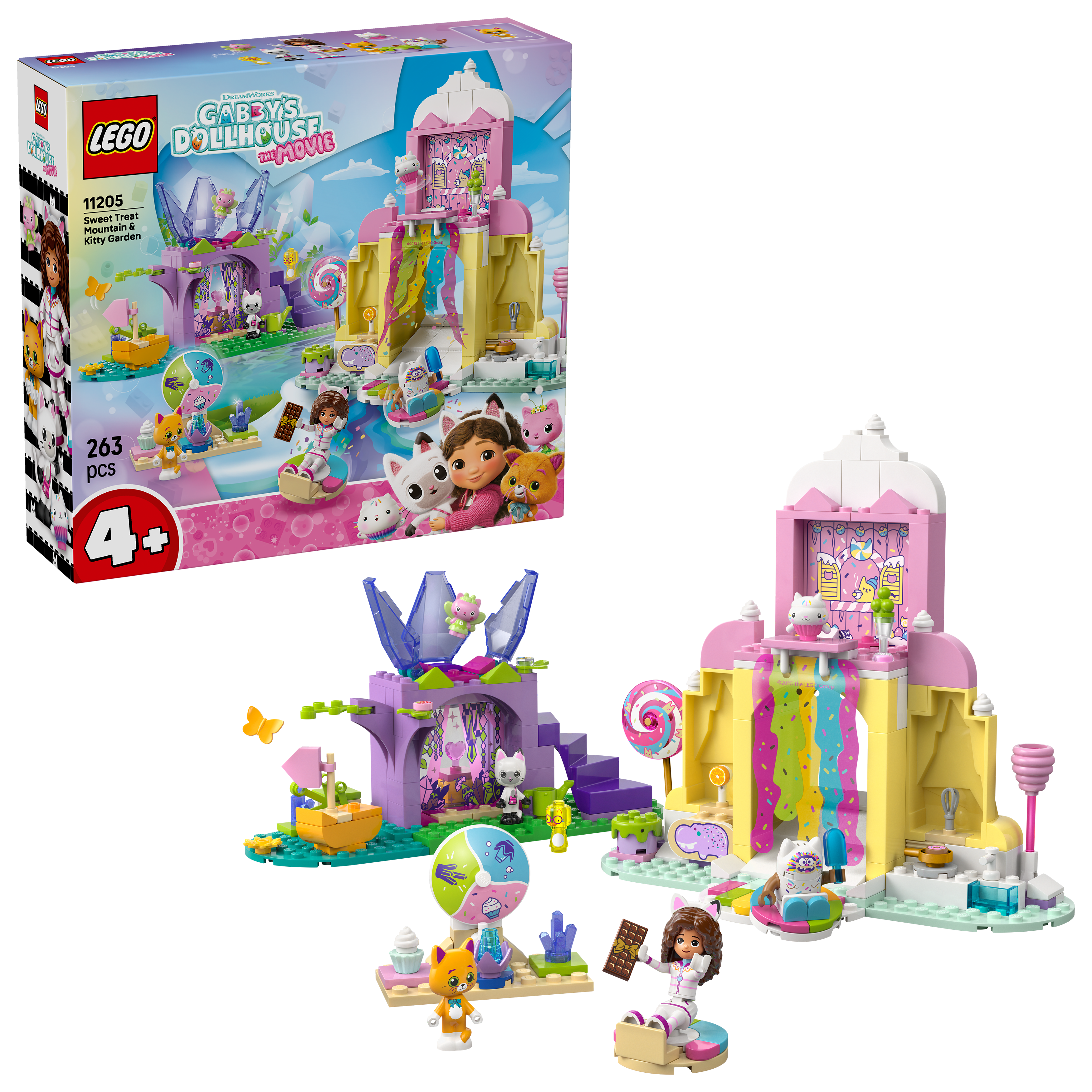 LEGO Gabby's Dollhouse Karamellberget & katträdgården 11205