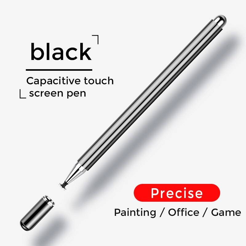 Universal stylus penna för apple penna ritning tablett pennor kapacitiv skärm caneta touch penna för ipad pro 11 12.9 9 air 1 2 - Svart
