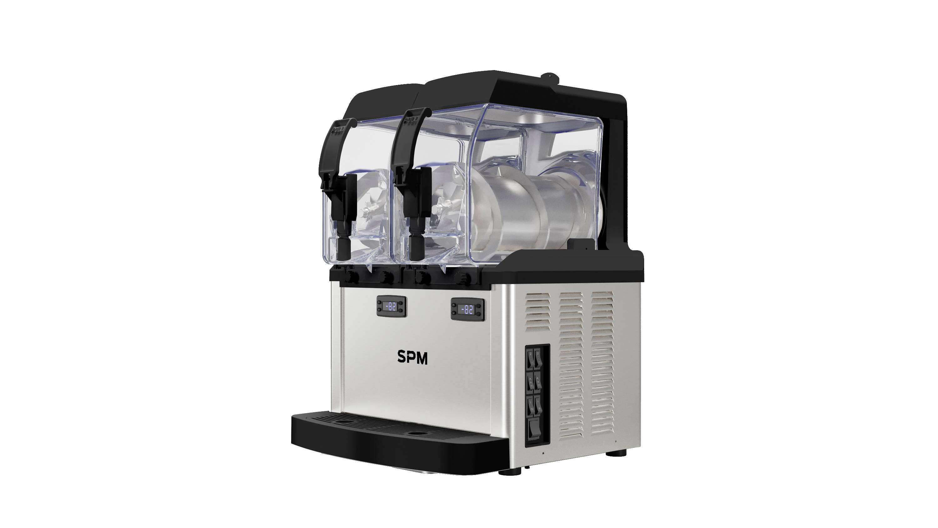 SPM SP2 Slush ice-maskin med 2 x 5 liter - Svart