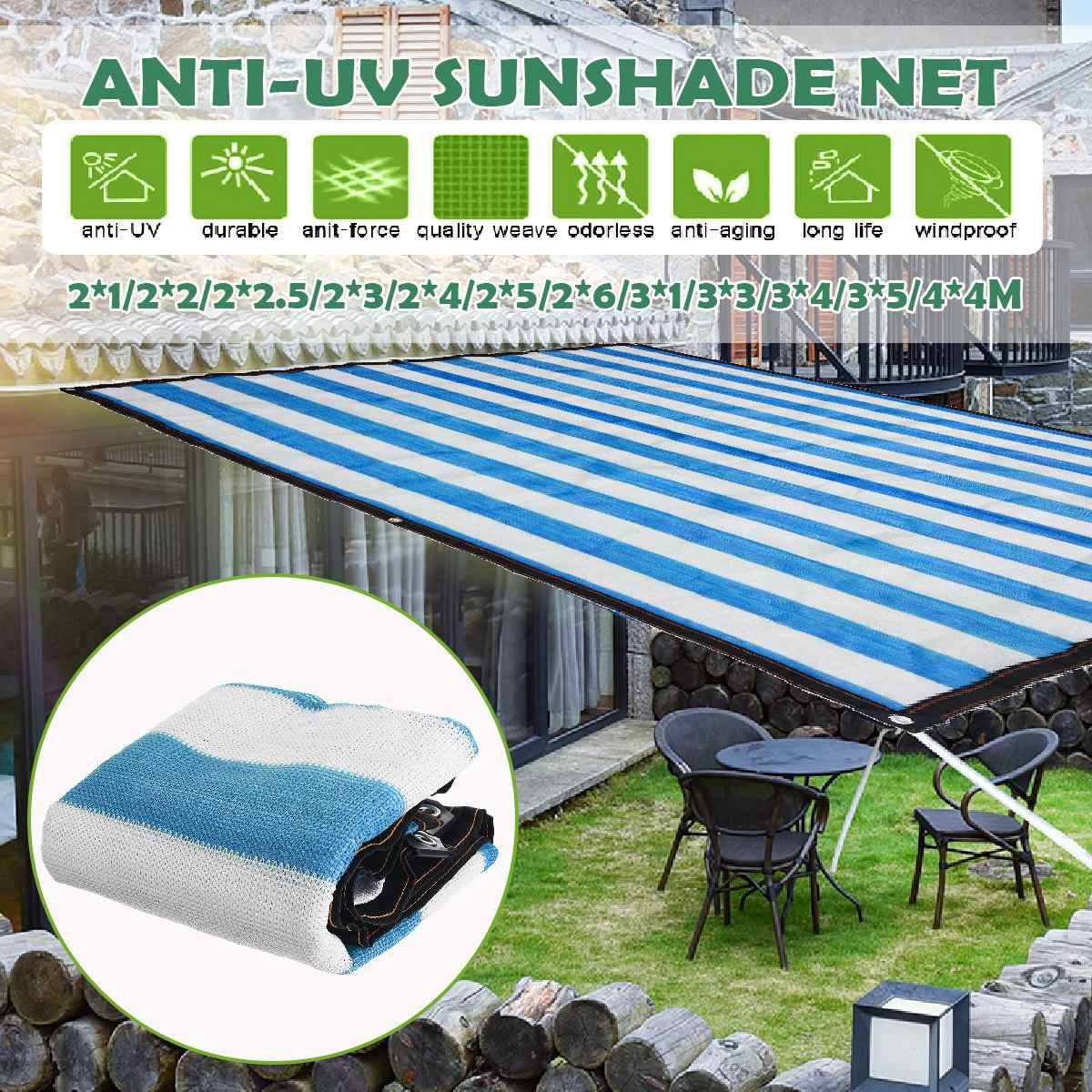 Sommar anti-uv solskydd nät bil solskydd skuggskydd utomhus trädgård solskyddsmedel tyg växthusskydd 80% skuggningshastighet - 3 mx 3m