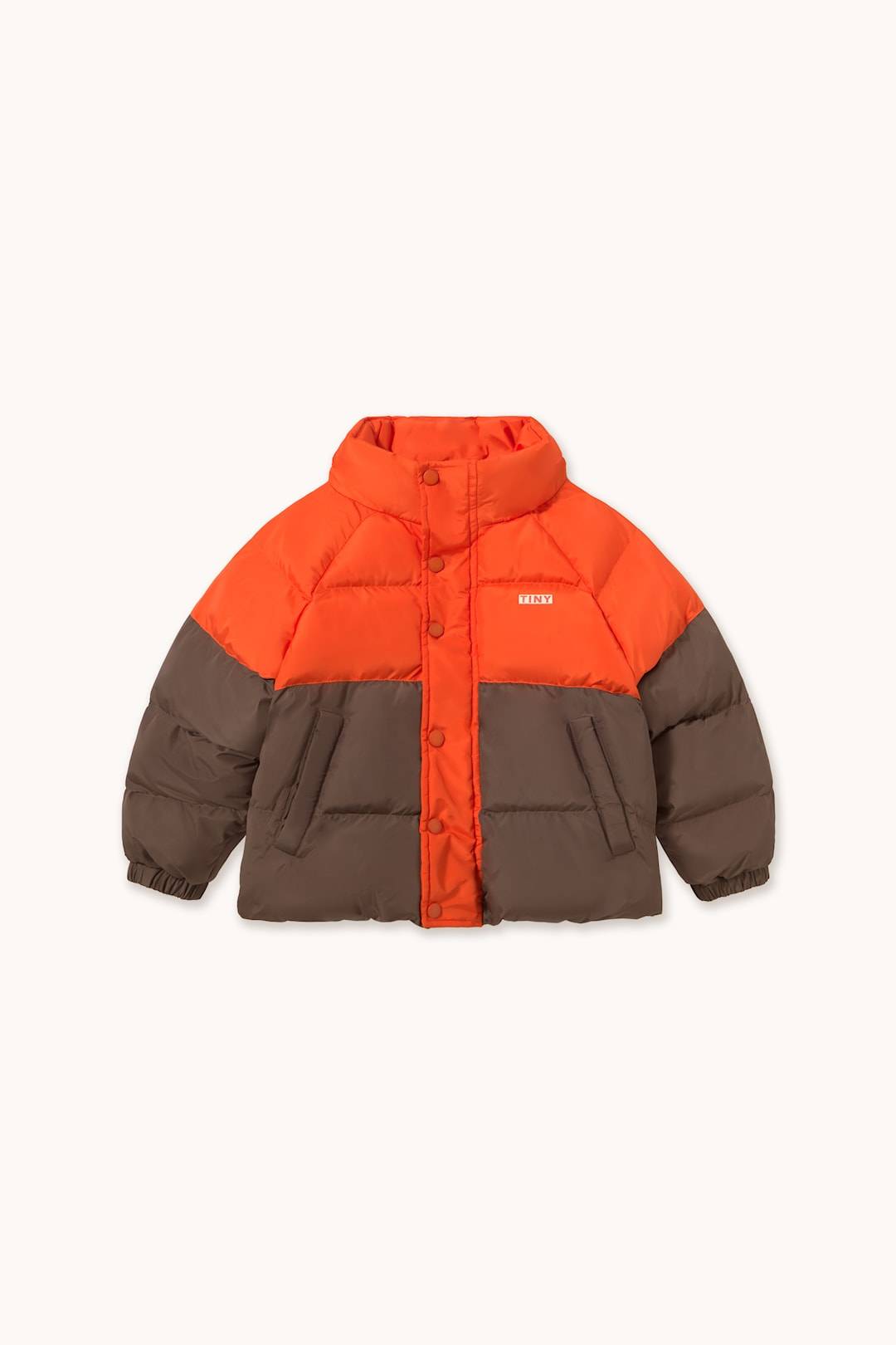 Tinycottons Color Block Short Padded Jacket Summer Red-4y Rød 4 år Drenge, Piger