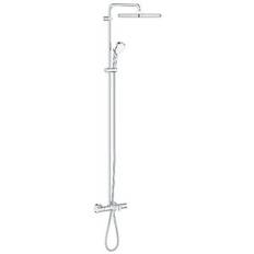 Grohe Tempesta Cosmopolitan System 250 Cube Duschsystem mit Badethermostat für die Wandmontage (chrom)