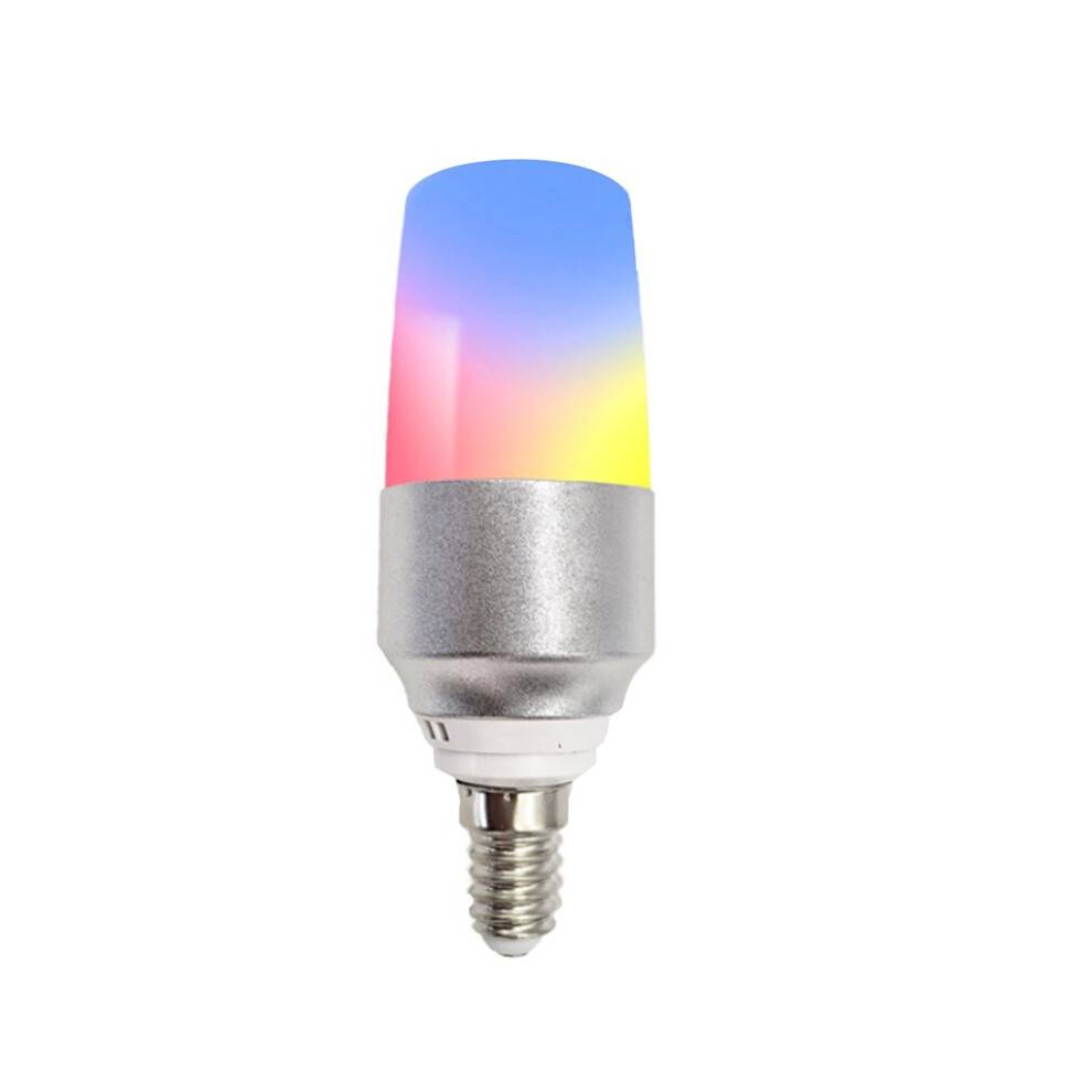 Tuya Zigbee E14 5W LED Light Bulb Life APP Control CCT+RGB Voice Control Color Adjustment for Bedroom Lamps