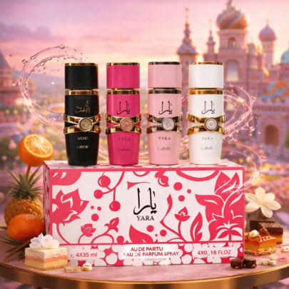 Lattafa Yara – Parfympresentset Eau de Parfum – Lyxigt orientaliskt presentset (4 * 35 ml)