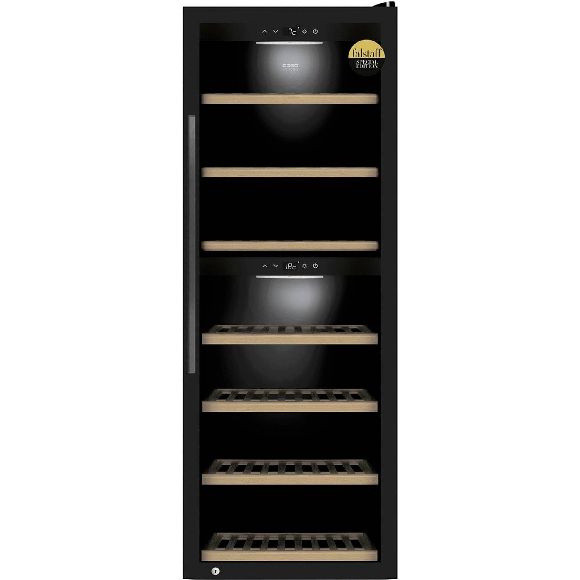 Caso WineExclusive 126 Smart Falstaff Edition vinkyl - Svart