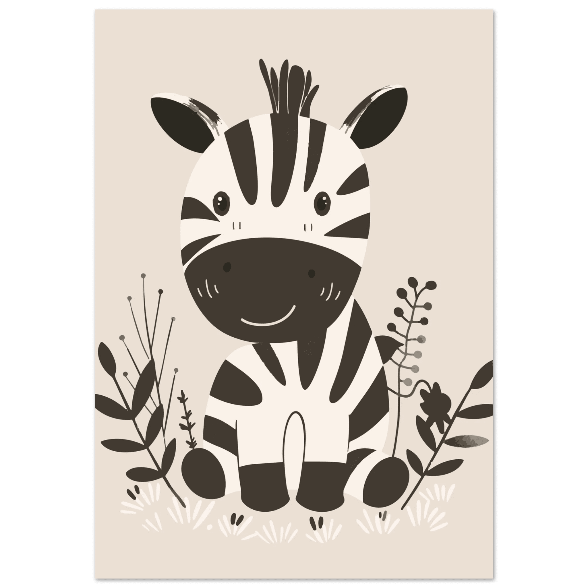 Zebraposter-70x100 cm / 28x40″ / Utan ram / -