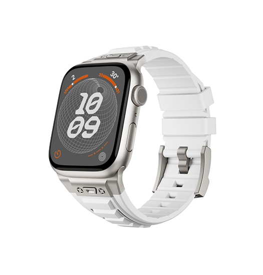 Apple Watch (42/44/SE/45/46/49mm) - High Stretch Armor Silikonerem - Hvid