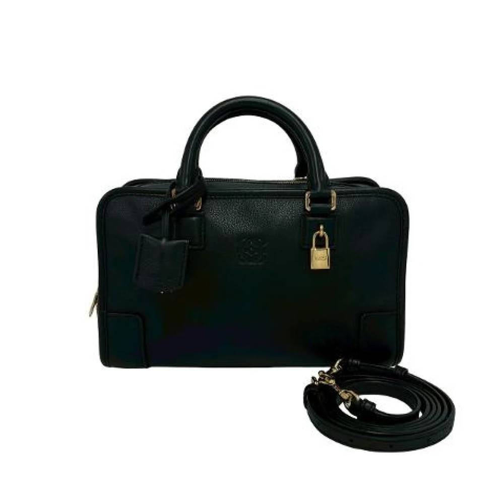 Loewe Pre-owned Pre-owned Amazona 23 Læder 2way Håndtaske - Vintage - Dame - Sort - ONE SIZE - Læder