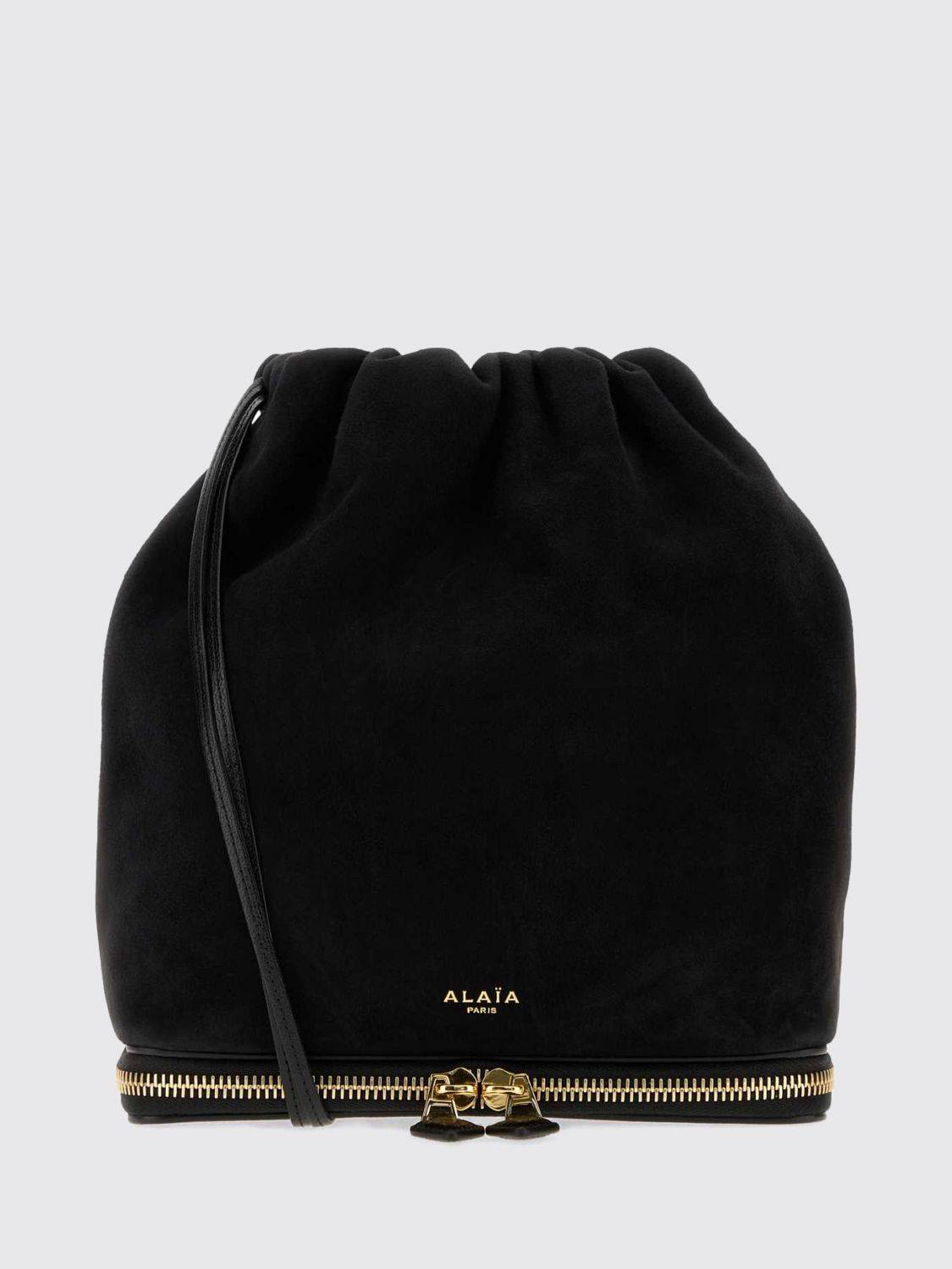 ALAÏA Le Pochon Mini-Beuteltasche aus Veloursleder mit Kordelzug - OS