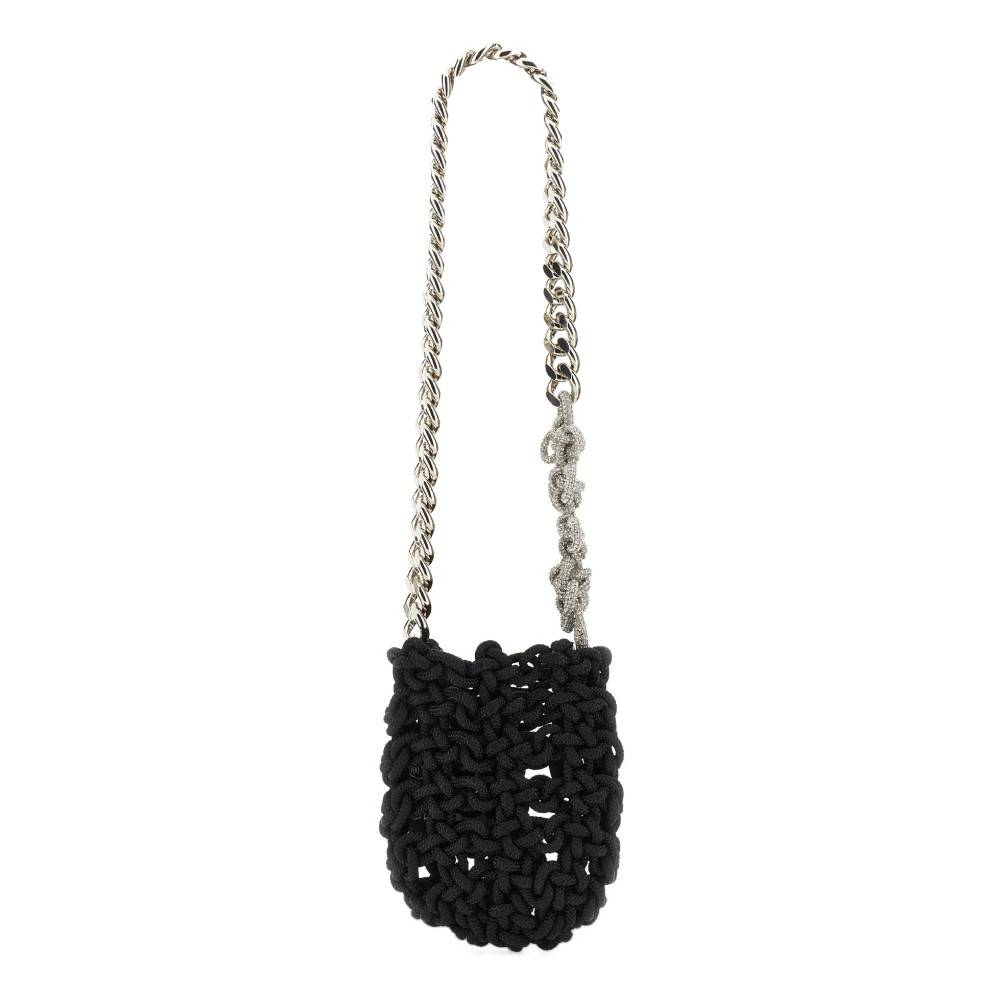 Kara Knot Skuldertaske - Tasker - Dame - Sort - ONE SIZE - Uld