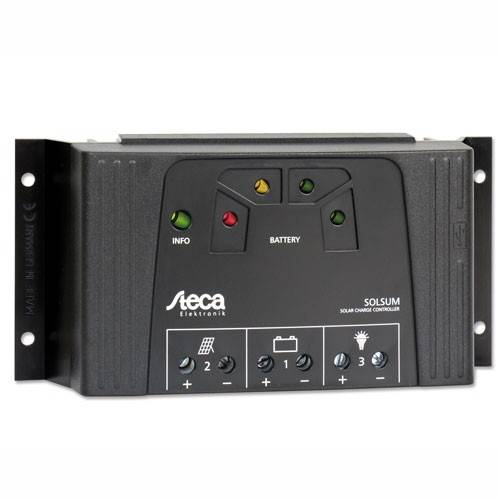 40A Laderegulator Steca Solsum 4040, 12/24V USB stik
