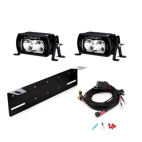 Extraljus LAZER ST2 Evolution - Rak / 12 cm / 22W, 2 st - Komplett paket