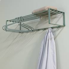 Dinex - Hattehylde i støvet grøn metal, bredde 100 cm.