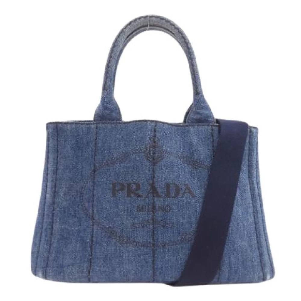 Prada Vintage - Pre-owned Vintage Denim Tygväska Vintage - Dam - ONE Size - Denim