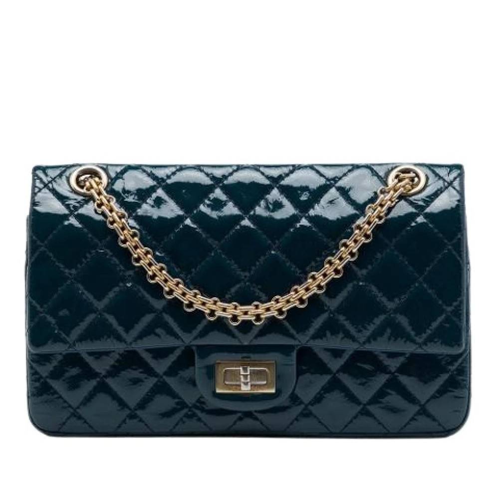 Chanel Vintage Pre-owned Reissue Flap Bag - Vintage - Dame - Blå - ONE SIZE - Uld