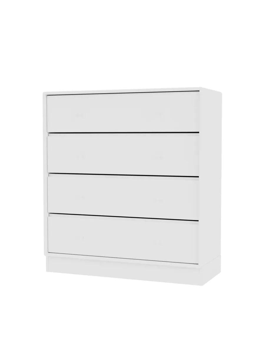 1125 kommode inkl. sokkel fra Montana New white / Sokkel 7 cm - Jacobsen Plus