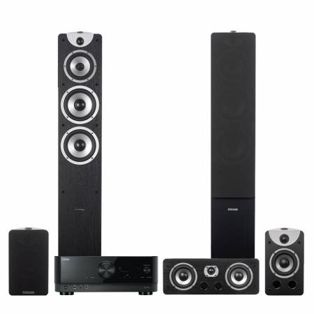 Yamaha RX-V4A & Dynavoice Magic F-7 EX 5.0 hemmabiopaket, svart