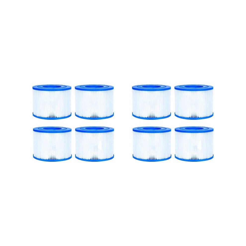 For Type VI Pool Filter Cartridge, 8 Pack of Inflatable Hot Tub and SPA Replacement Filter Compatible with 90352E 58323E