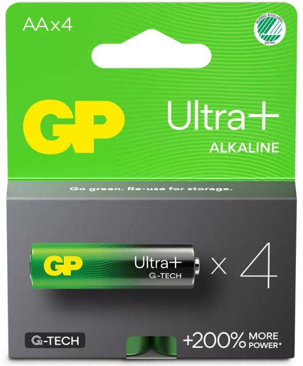 Batteri GP Ultra Plus AA LR6 4st