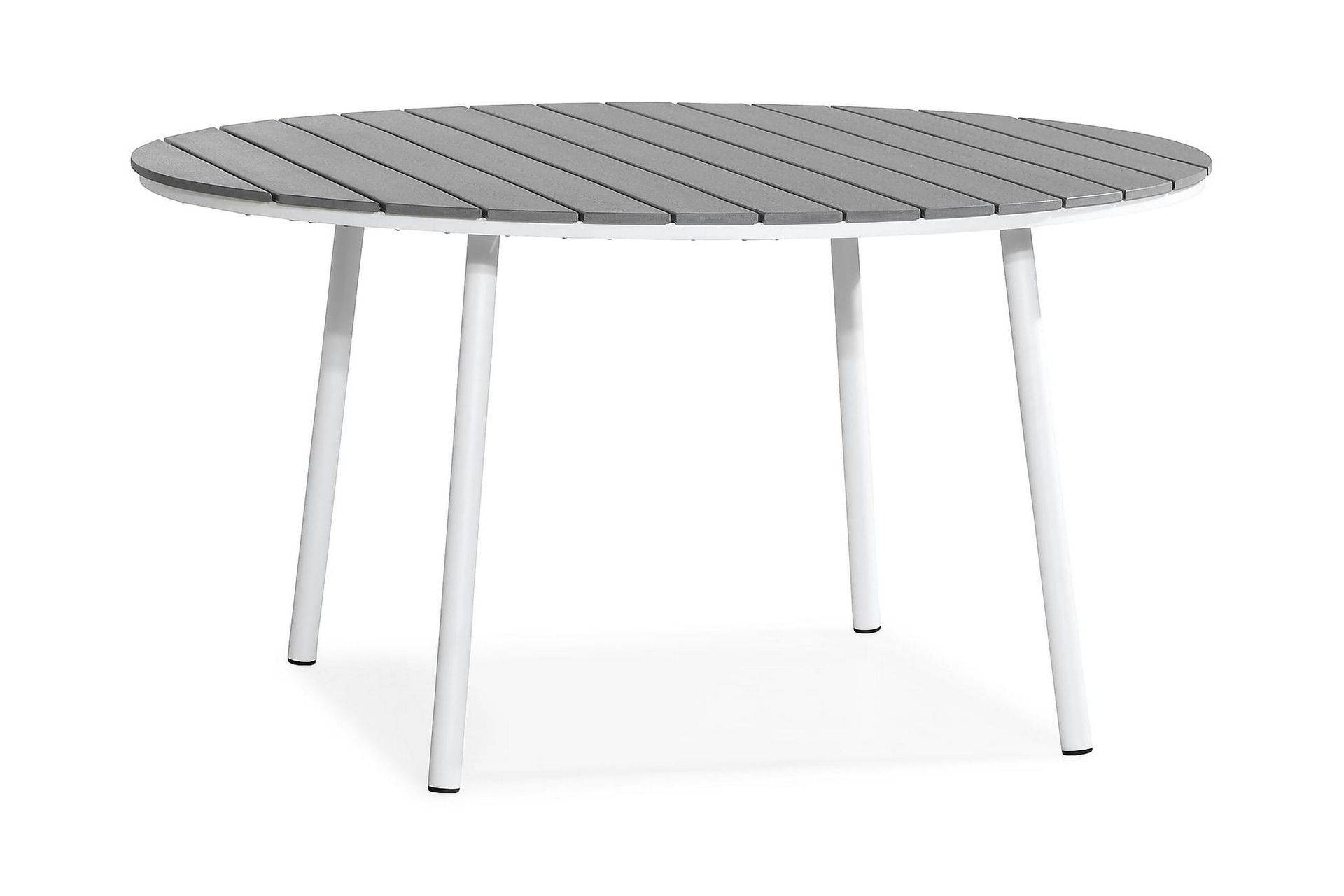 Comfort Garden Tunis Runt Matbord Utomhus 140 cm - Träbord Utebord - Grå Matbord ute