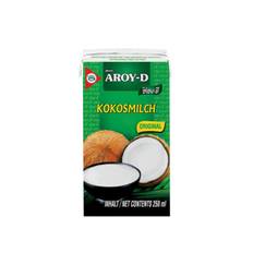 Aroy-D kokosmælk 17-19% original 250 ml. - Kokosmælk