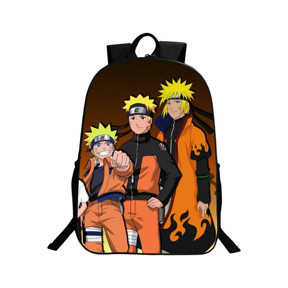 (Dark Brown)Anime Ninjia Naruto Kakashi Uchiha Itachi Book Bag Backpack Satchel Schoolbag