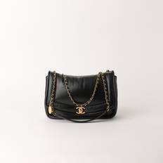 CHANEL Puffy Jumbo Flap Bag - Black (21 cm x 30 cm x 7 cm)