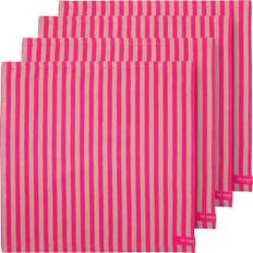 Pip Studio cloth napkins Stripes Pink Set of 4