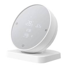 AGSIVO Tuya Wifi-termometer Hygrometer Alarm Clock Temperatur- och Luftfuktighetssensor Kompatibel med Alexa och Google