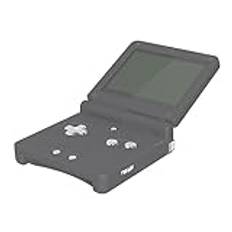 eXtremeRate Krom Silver Glänsande Custom Full Set Knappar för Gameboy Advance SP, Ersättning A B L R Knapp Ström På Av Volymknapp D-pad Nyckel för GBA SP Konsol - Konsol Ingår EJ