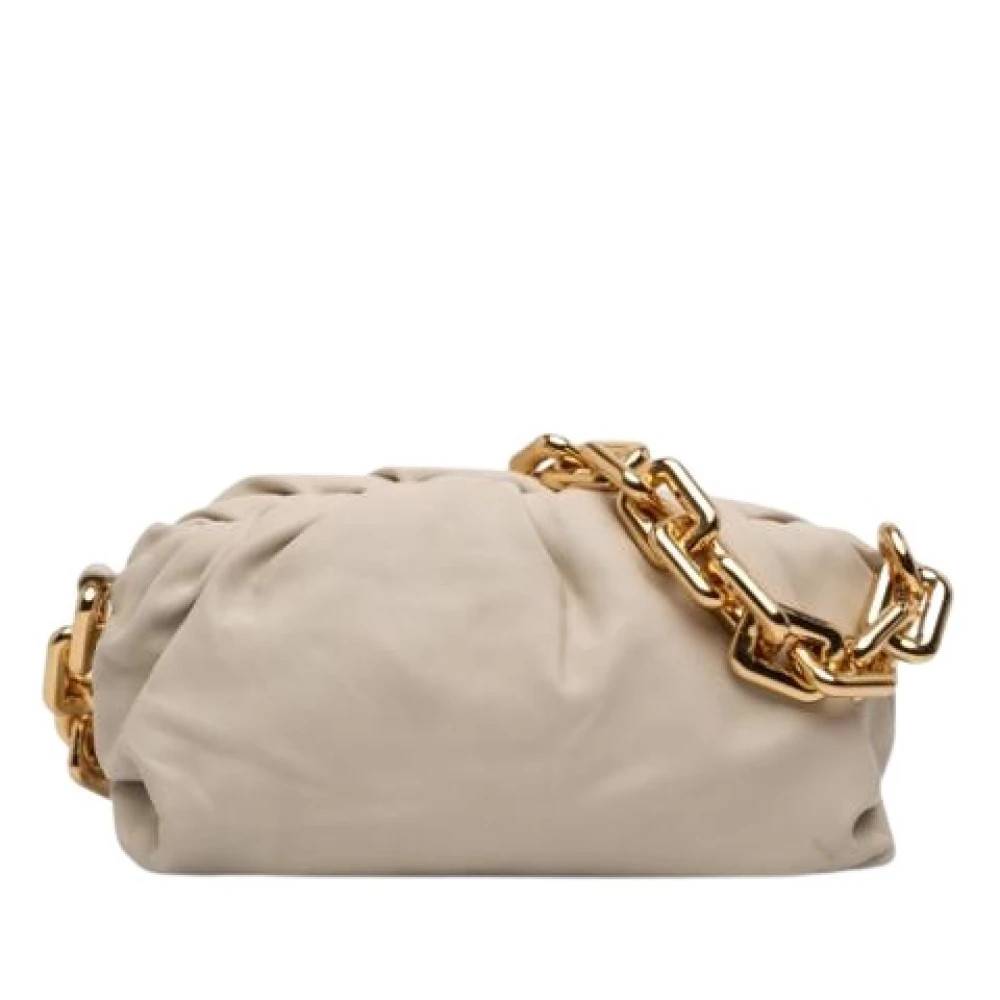 Bottega Veneta Vintage Pre-owned Chain Pouch - Vintage - Dame - Beige - ONE SIZE - Uld