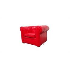 Chesterfield rød 1 person stol