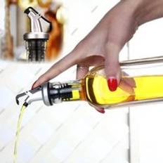 Vinäger spruta kök dispenser topper olivflaska silikon plug - i oljepip propp tätning kran verktyg oljekanna tillbehör