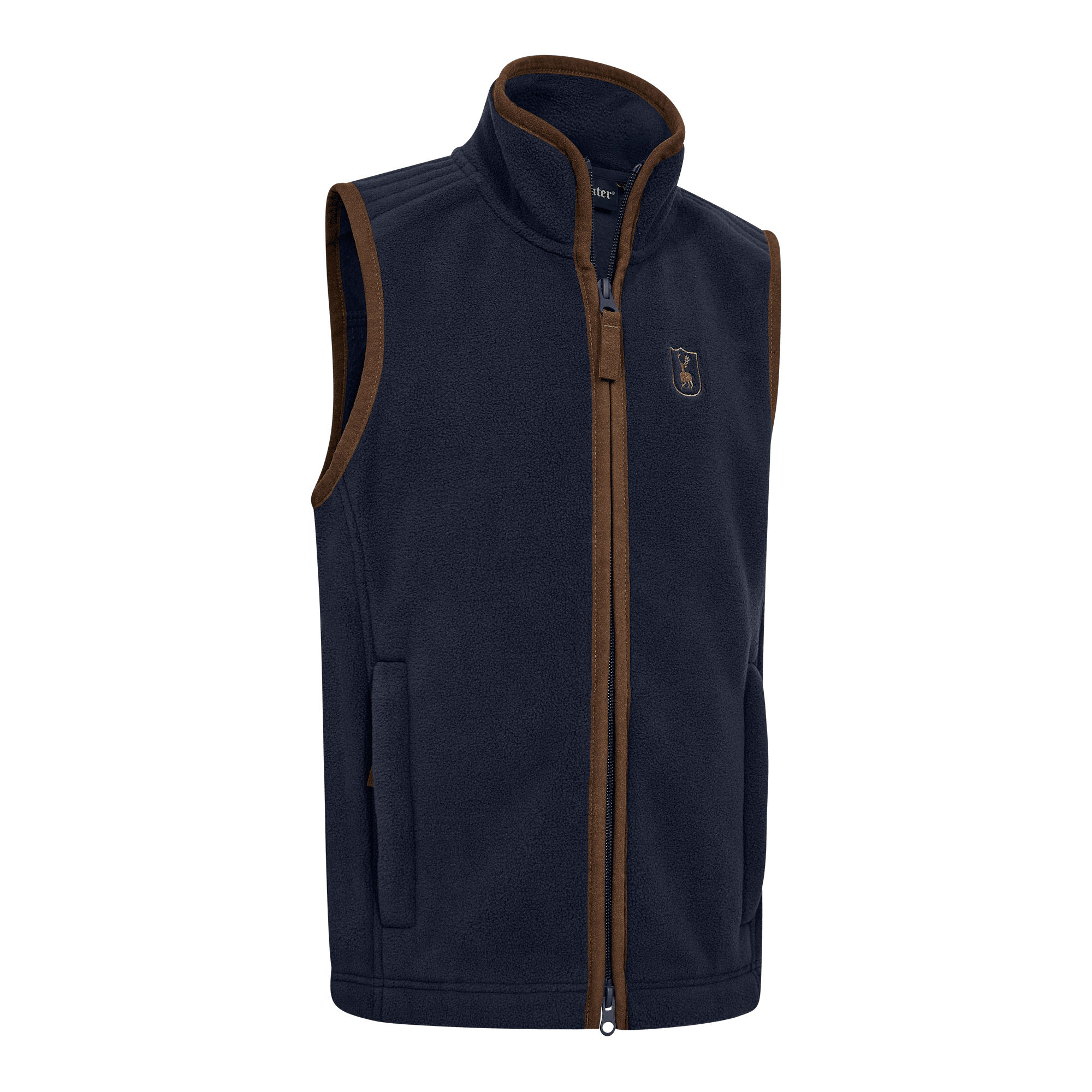 Deerhunter Youth Cumbria Fleeceväst Barn Dark Blue 128 - Dark blue (128)